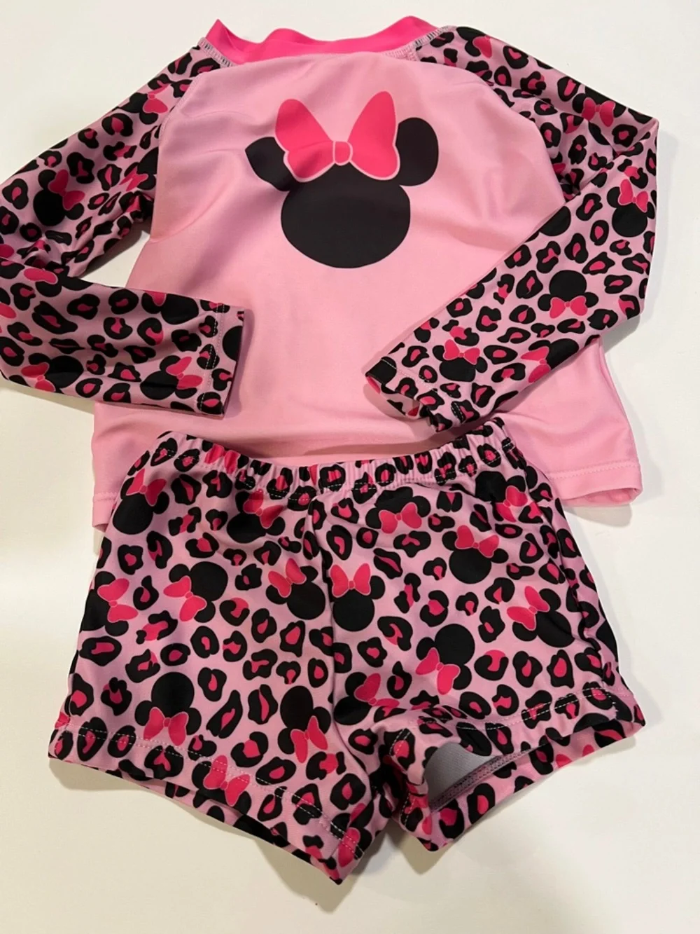 3T Minnie Mouse Pink &‎ Red Swim Set - bundle of 2